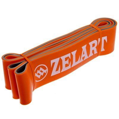 Гумка петля для підтягувань двошарова Zelart FI-0911-8 DUAL POWER BAND помаранчевий