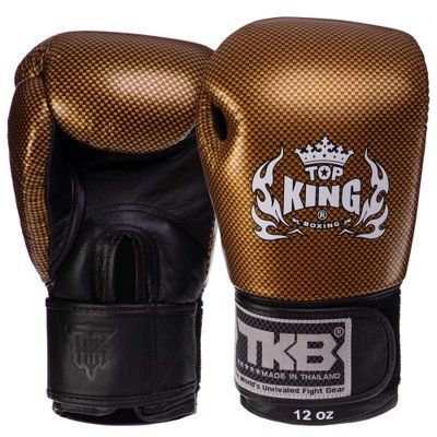 Рукавички боксерські шкіряні TOP KING Super Snake TKBGEM-02 8 унцій чорний