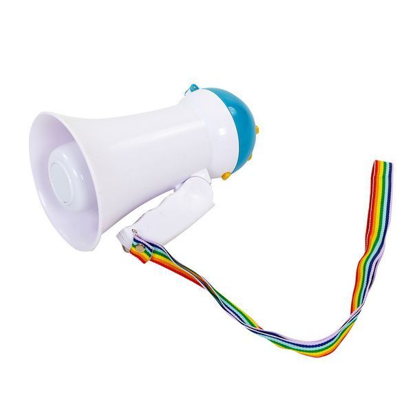 Гучномовець мегафон (рупор) HW-1 15 W білий-блакитний