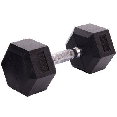 Гантель цільна шестигранна SP-Planeta SC-80075-7,5 1шт 7,5 кг