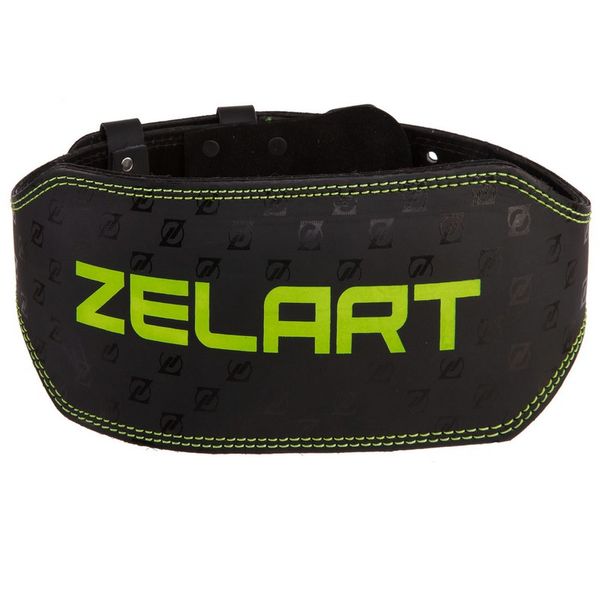 Пояс атлетический кожаный Zelart VL-3342 размер-M черный
