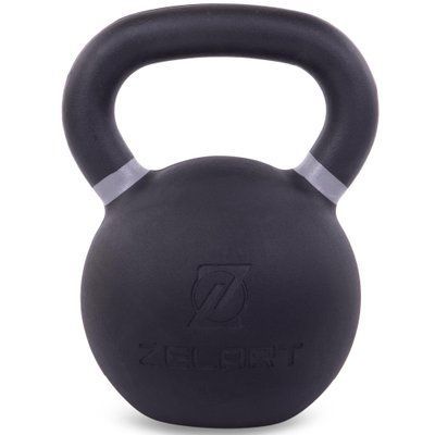 Гиря чавунна пофарбована Zelart TA-3638-36 вага 36кг чорна