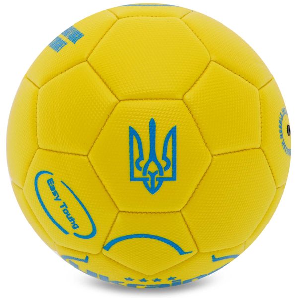 Мяч футбольный UKRAINE International Standart FB-9308 №3 PU желтый