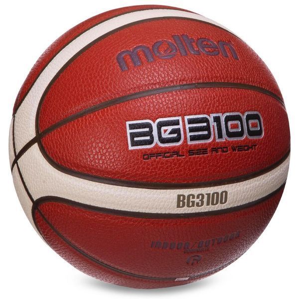 М'яч баскетбольний PU №6 MOLTEN B6G3100 помаранчевий