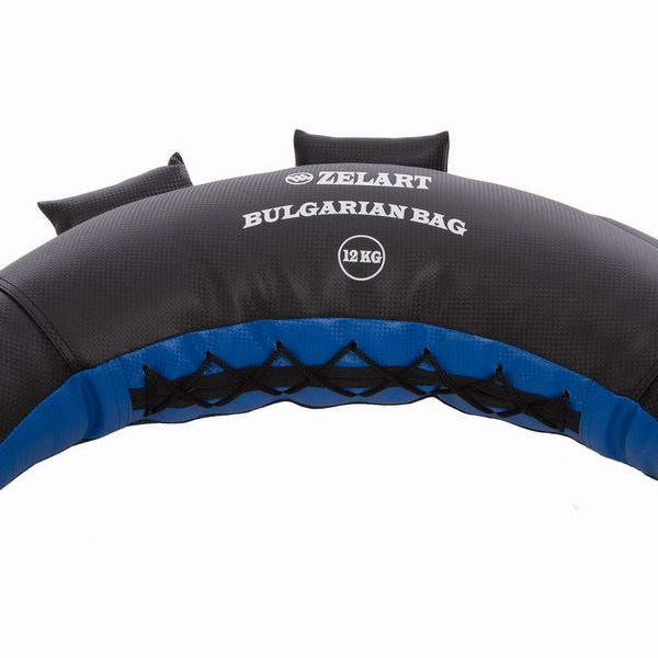 Мішок Болгарський тренувальний Zelart Bulgarian Bag FI-5024-12 12кг чорний-синій