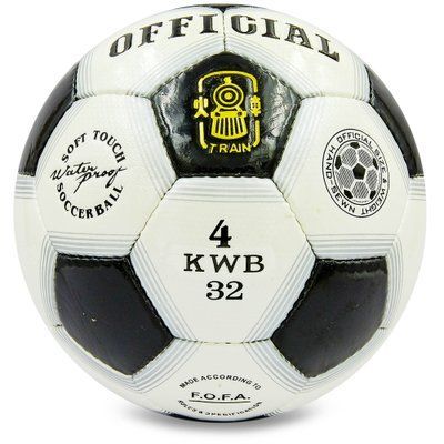 М'яч футбольний OFFICIAL BALLONSTAR FB-0170 №4 PU чорний