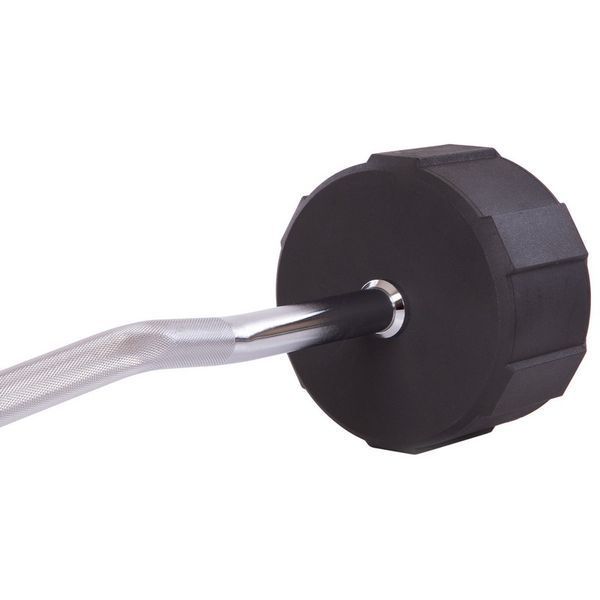 Штанга фіксована вигнута поліуретанова LI NUO TA-3623-45 довжина-121см 45кг