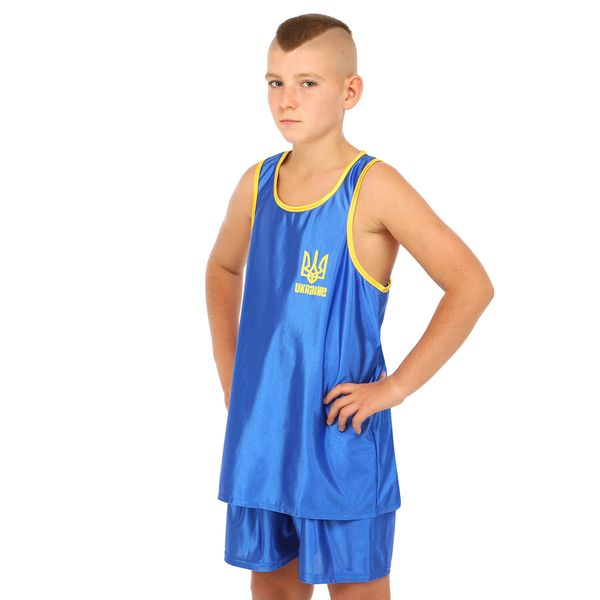 Форма для бокса детская UKRAINE SPORT CO-8941 S синий