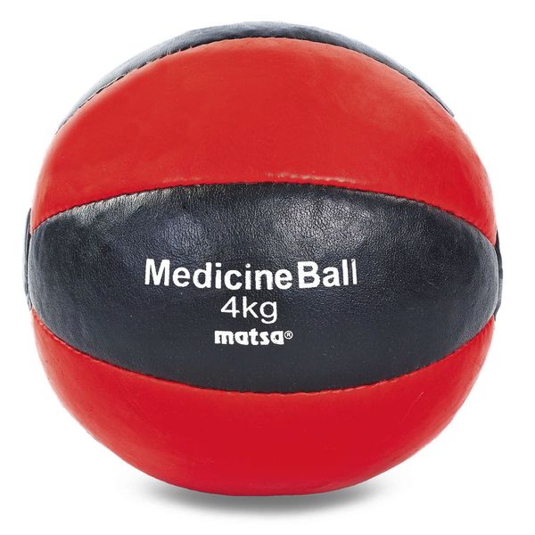 Мяч медицинский медбол MATSA Medicine Ball ME-0241-4 4кг красный-черный