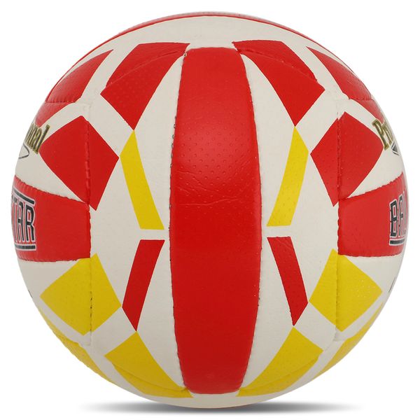 Мяч волейбольный BALLONSTAR VB-5059 №5 PU белый-красный-желтый